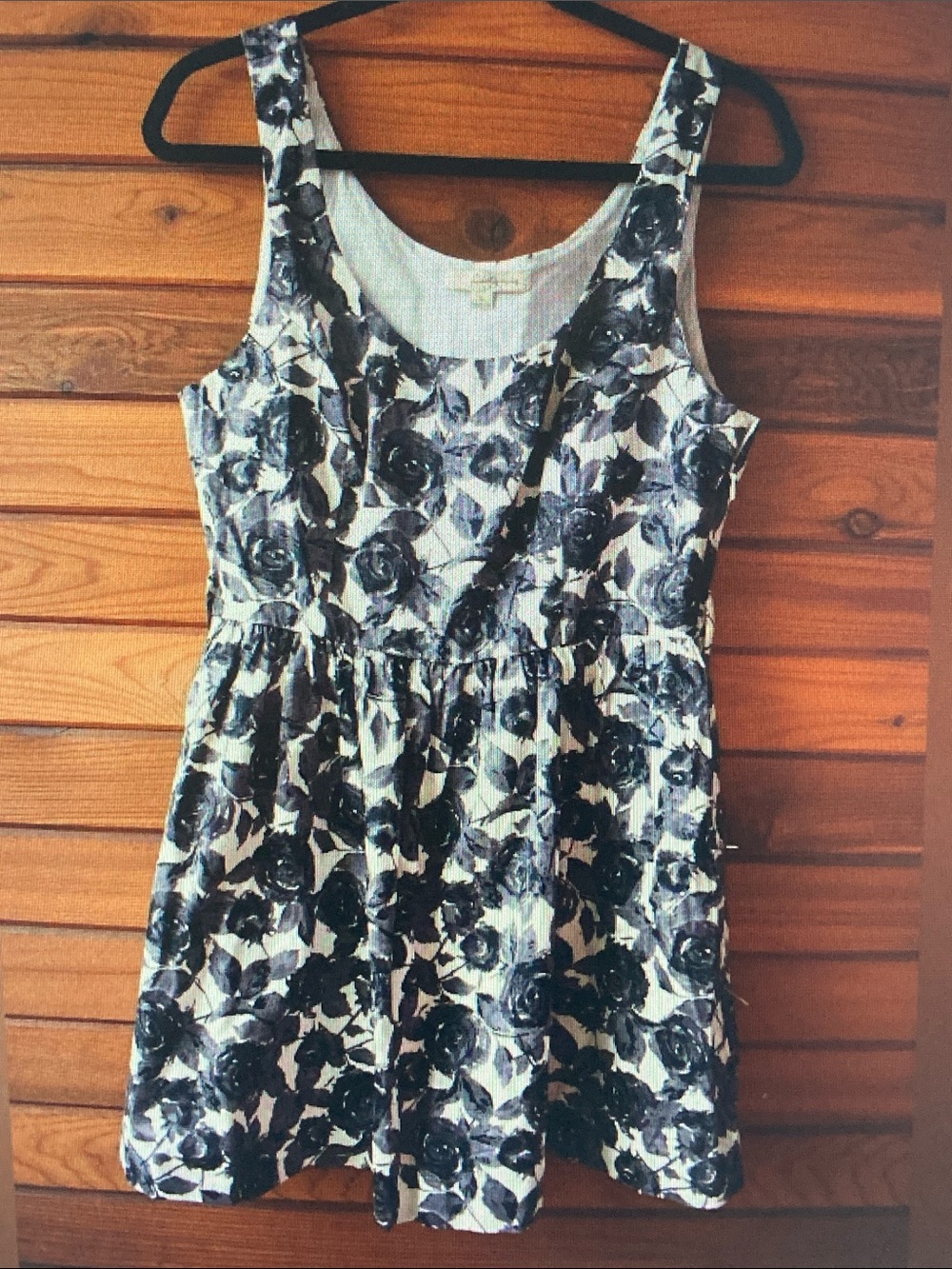 Twenty Black and White Floral Tank Dress